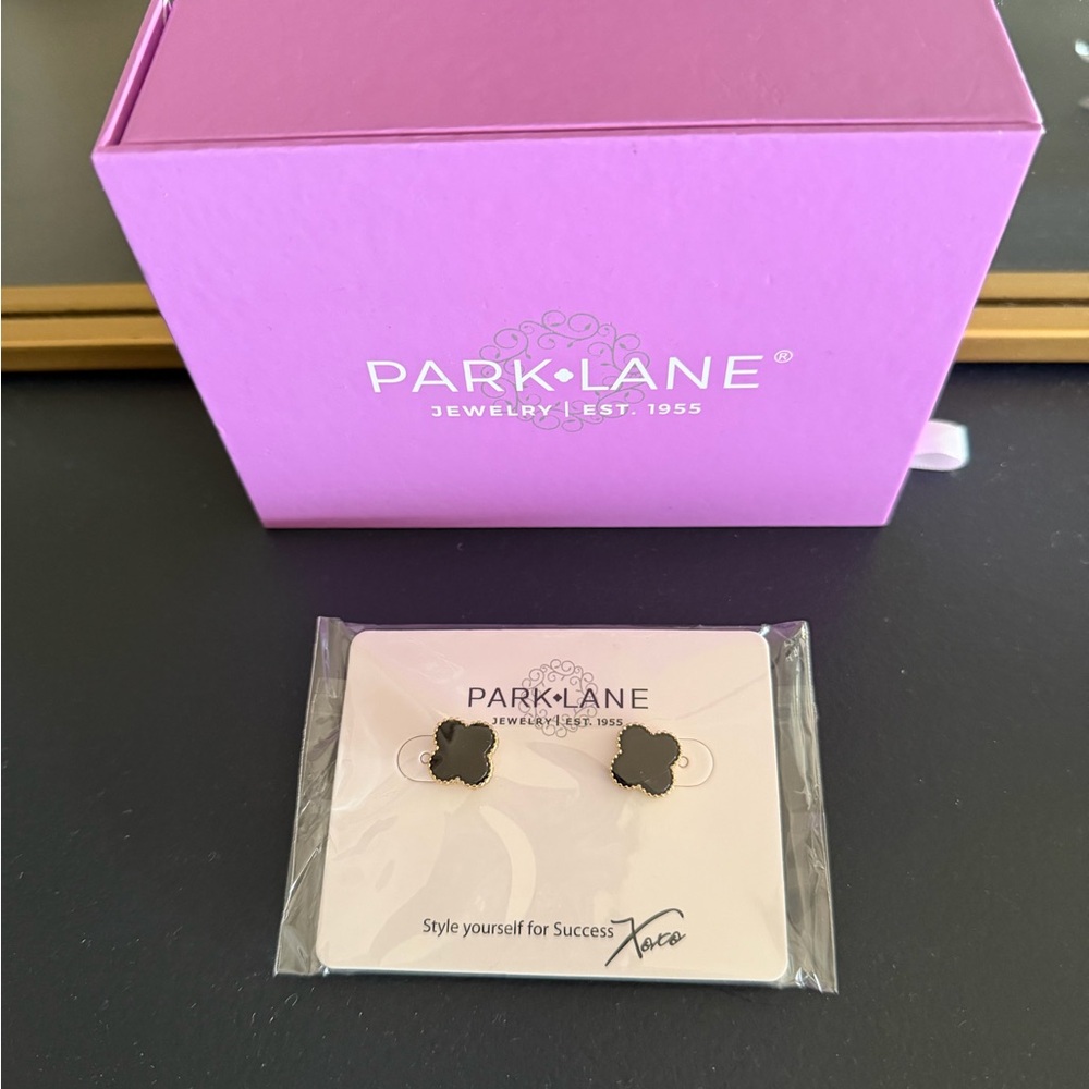 Park Lane Black Icon Stud Earrings